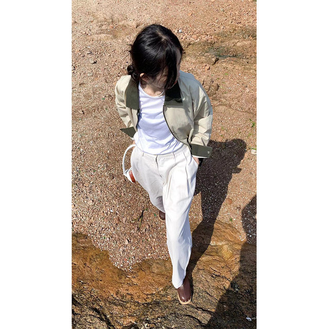 Yuyi ໃໝ່ 2022 ຕົ້ນດູໃບໄມ້ລົ່ນແບບ blogger ເສື້ອກັນຫນາວທີ່ມີສີປິດກັ້ນສໍາລັບແມ່ຍິງໃນແບບເສື້ອກັນຫນາວແບບເກົາຫຼີສໍາລັບແມ່ຍິງ