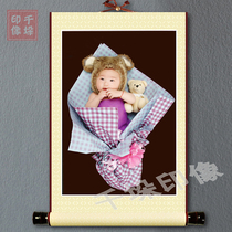 Come Photo Custom Scrolls Ancient Clothing Photo Hanging Shaft Chinese Painting Shaft Silk Oil Canvas Hung Painting And Painting Hanging Shaft Hung Shaft