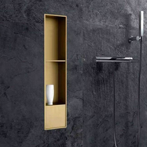 Bathroom shelf niche embedded to map custom 304 stainless steel custom metal finished shower room partition