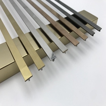 Black titanium solid t-type 6mm 8mm stainless steel decorative strip 10mm T-shaped beautiful seam edge line background wall