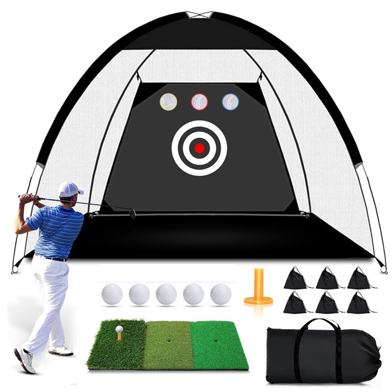 Golf Practice Net Indoor and Outdoor Home Use Swing Training Device Multifunctional Chipping Cage Hitting Net Golf Practice Net Indoor and Outdoor Home Use Swing Training Device Multifunctional Chipping Cage Hitting Net