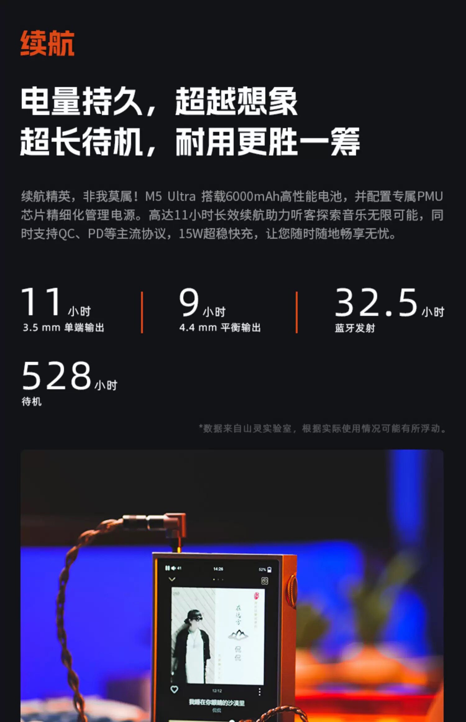 山灵M5Ultra 十周年纪念版 音乐HiFi播放器 M5U触屏高品质随身MP3