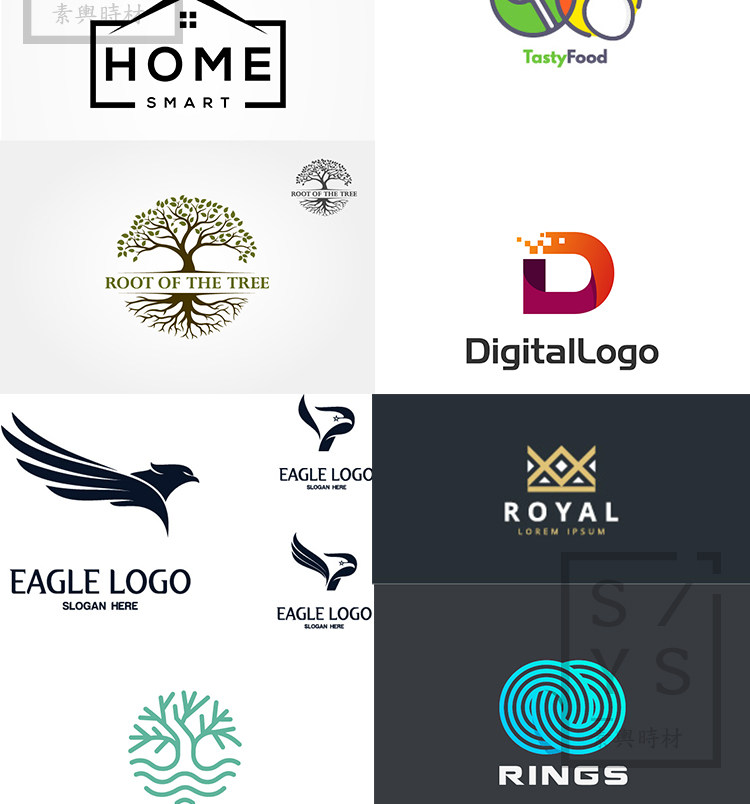 创意LOGO标志矢量素材标识企业形象公司平面设计模板EPS矢量999+