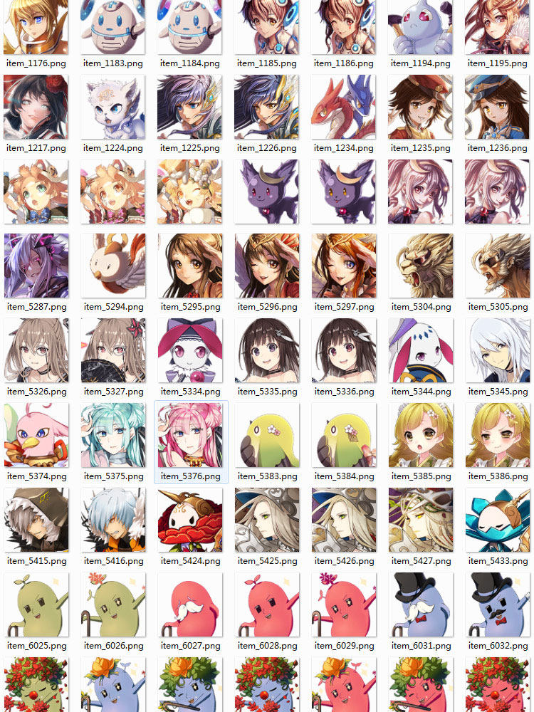 日韩Q版520套动作序列帧立绘头像UI图标场景音效游戏美术素材参考