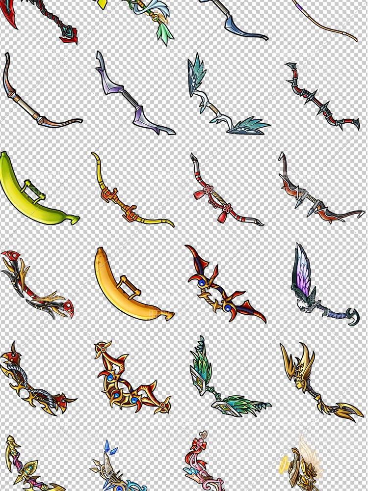 1000多枚日韩Q版手游 道具 套装 成套 武器 超大装备物品 图标