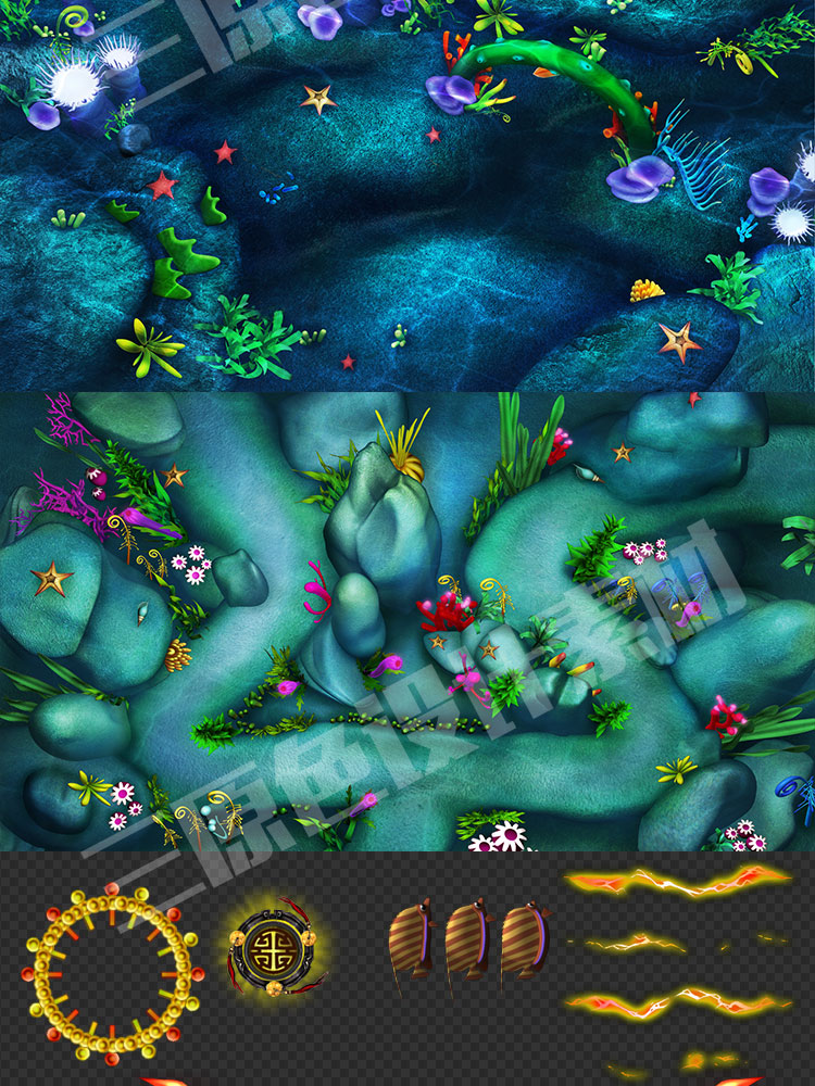 捕鱼手游素材 街机千炮捕鱼达人全套资源 游戏美术鱼炮场景 图标 捕鱼手游素材 街机千炮捕鱼达人全套资源 游戏美术鱼炮场景 图标