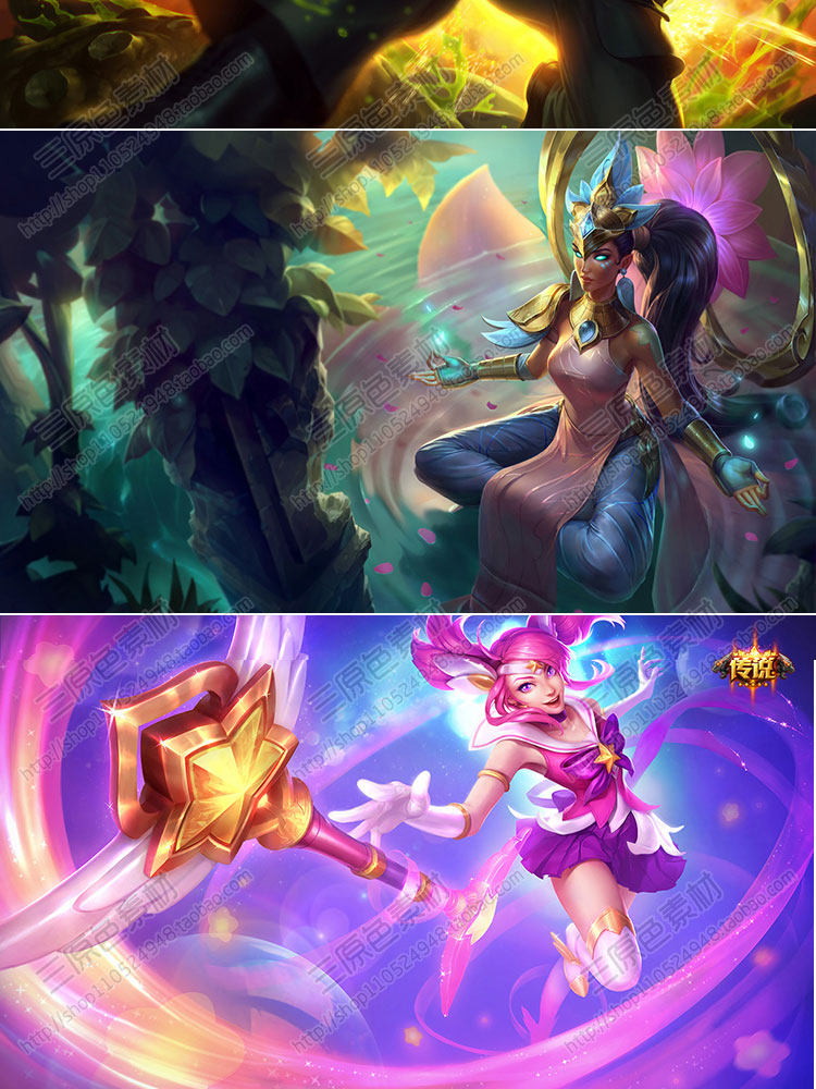 精品欧美风游戏原画素材 CG设定 LOL英雄联盟PSD分层超高清12.9G