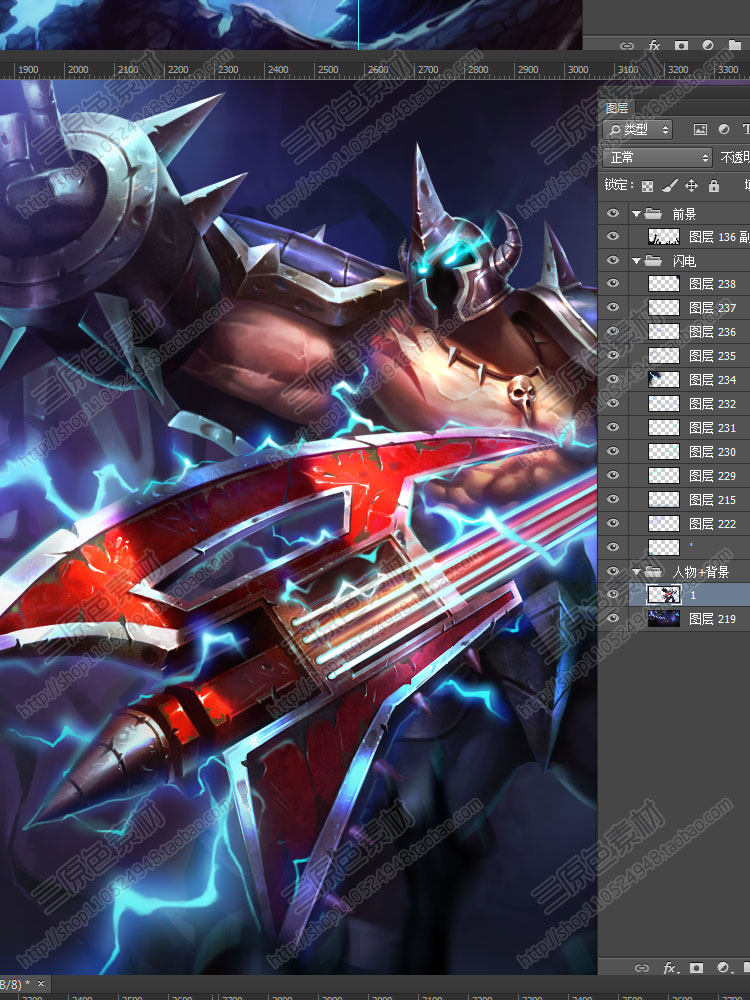 精品欧美风游戏原画素材 CG设定 LOL英雄联盟PSD分层超高清12.9G