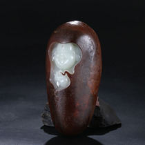 Authentic Xinjiang nephrite seed material of the white jade fo Maitreya Buddha hand pieces men smile and old customers link