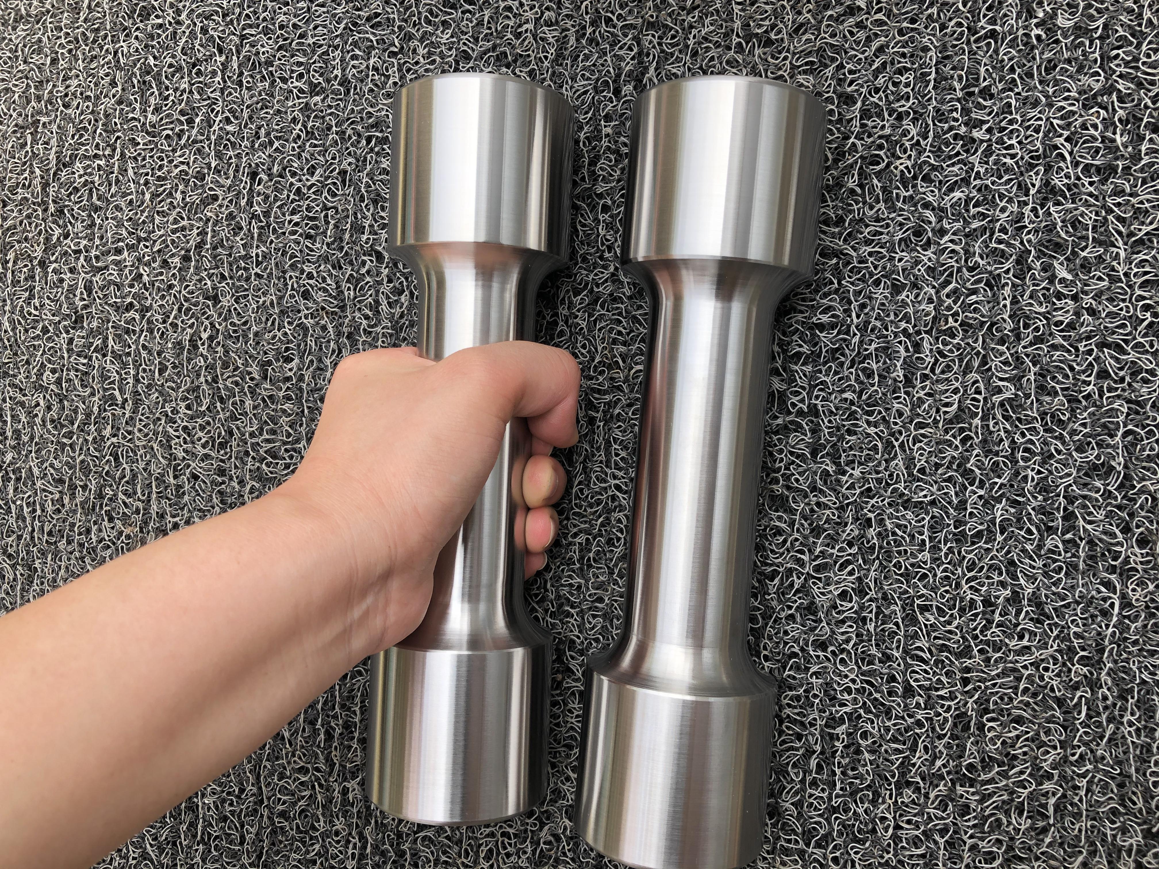 304 stainless steel solid integral non - removable dumbbell male and female fitness dumbbell training air strike dumbbell