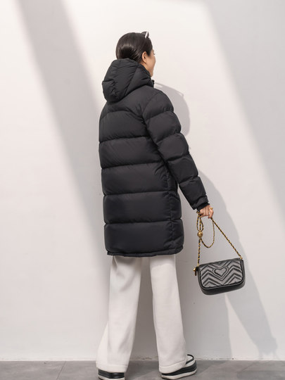 Women's Goose down Jacket, Winter 2025 New Style, Extra Thick for Extreme Cold in Northeast, Ultra-Thick Puffer, Petite Mid-Length Slimming Coat