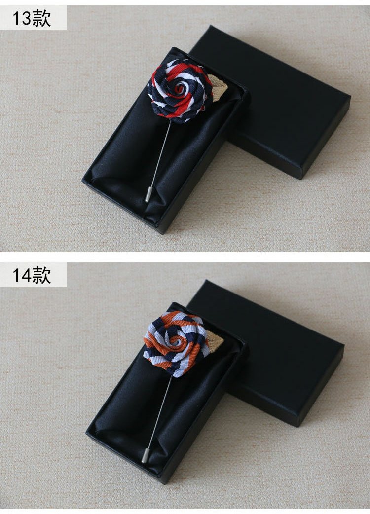 Ribbon hoa hồng trâm cài trâm unisex chú rể phù rể phù hợp với áo sơ mi huy hiệu cài áo