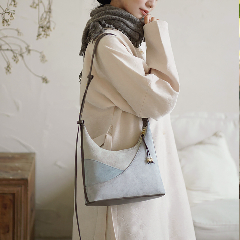 Cornus Silver Label Series｜Mountain Color Hobo Crossbody Bag Hanfu Accessories for Autumn and Winter