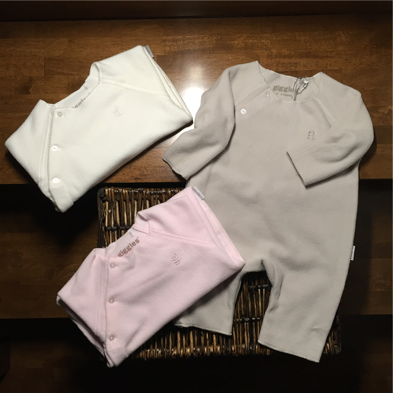 Baby Hare fleece sơ sinh jumpsuit romper Baby romper bên mở khóa jumpsuit ấm áp cung cấp đặc biệt - Áo liền quần áo trẻ em