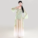 Классическая этническая длинная шифоновая спортивная одежда, для выступлений