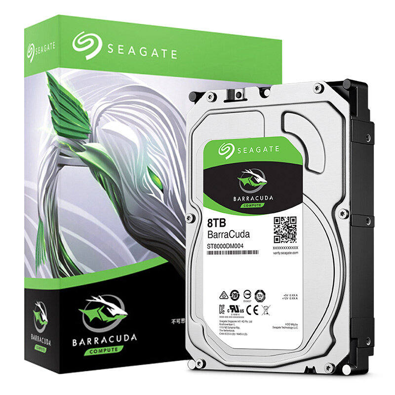 SEAGATE 希捷 酷鱼系列 8TB 5400转256M SATA3 台式机机械硬盘 ST8000DM004 中亚Prime会员免运费直邮到手约￥1141