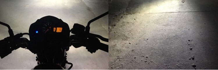Cột đá nhọn mắt điện xe máy LED phụ kiện chuyển đổi đèn pha tích hợp siêu sáng H4 xa và gần bóng đèn đèn xi nhan xe máy loại tốt
