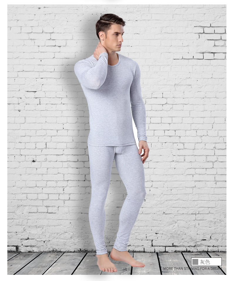Màu đen và trắng xám bó sát mùa thu quần áo nam đồ lót cotton áo len đơn mảnh áo ấm áo mỏng áo lót mặc vest nam
