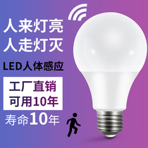 Infrared induction bulb LED home aisle Radar induction Property corridor corridor light Human body intelligent voice control light