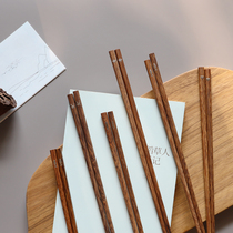 Native natural Chicken Wings Wood Domestic 5 Double Meals Chopstick Parent-child children No lacquer No wax chopsticks High temperature resistant disinfection
