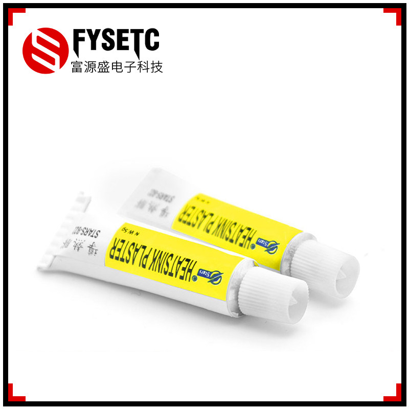 3D printing machine radiating fin thermally conductive silicone grease strong adhesive back gum STARS-922 * 5 gr cpu high temperature silicone gel