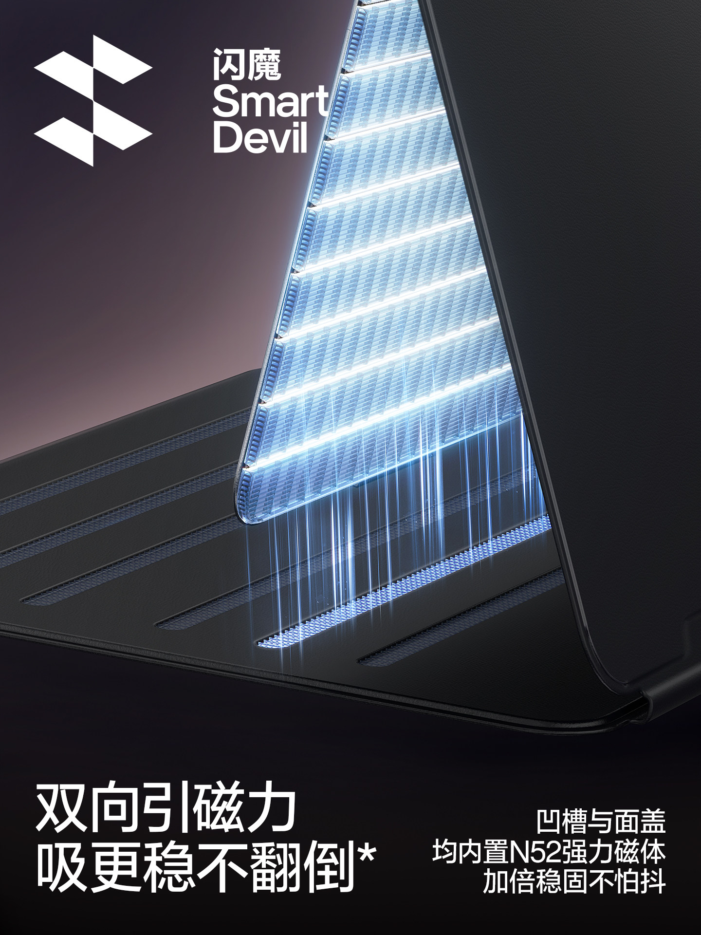 Flash Magic 2025 iPad Pro New Magnetic Dual Stand Case Suitable for Apple Air7 Double-Sided Clip 11inch Full Coverage 5 Anti-Collision Mini6 Tablet Protective Case 12.9 Heightening 4 Pen Slots 13 Anti-Bending 10Th Generation