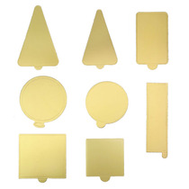 Mousse bottom tray Triangular rectangular square square baking West Point dessert cake paper tray Gold card paper pad 100 sheets