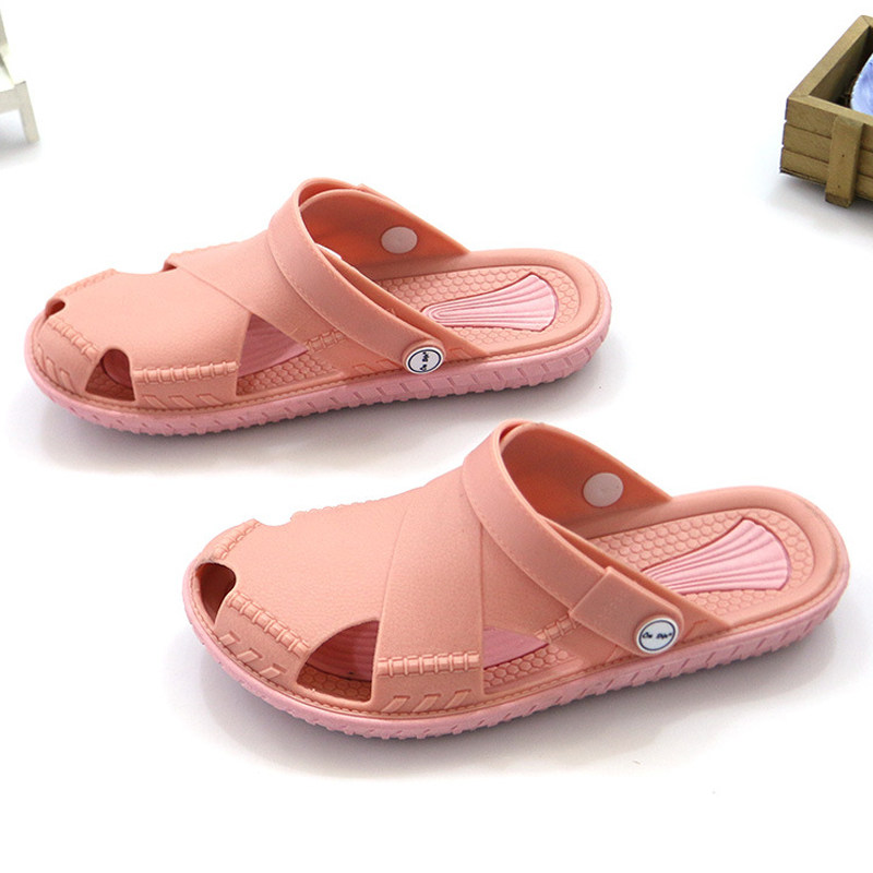 Imported soft-soled Vietnamese Wentu sandals women's dual-use shoes Baotou outdoor hole shoes silicone rubber shoes sandals and slippers summer