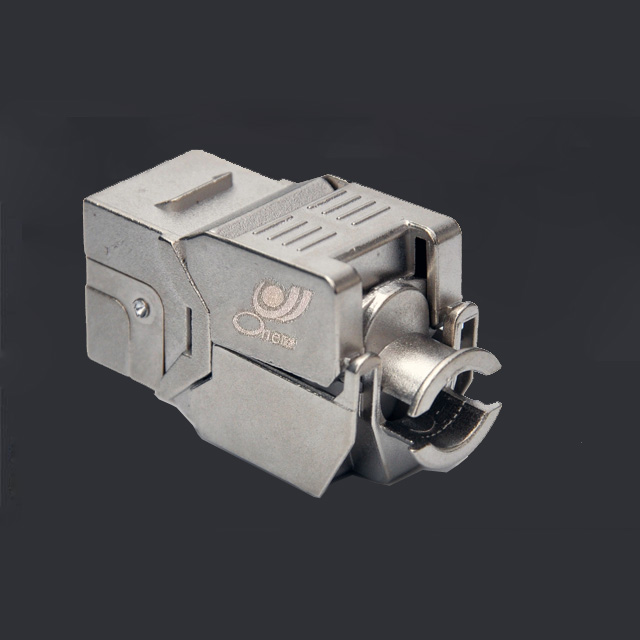 Taiwan CAT6 FTP CAT6 shielded iron shell network module Gold-plated tested CAT6 information RJ45 module