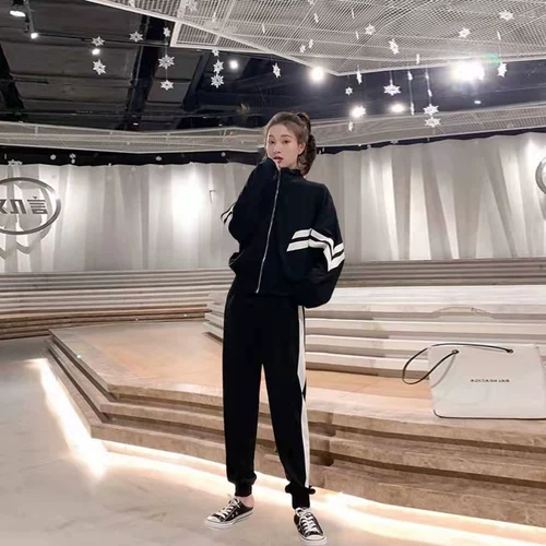 Tide, модный спортивный костюм, черная толстовка для отдыха, комплект, коллекция 2021