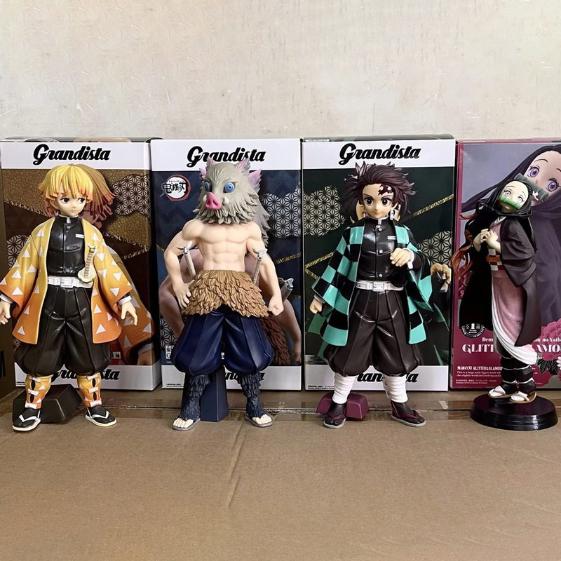 Large Model Demon Slayer: Kimetsu No Yaiba Ros Series Large Figure of Tanjiro, Agatsuma Zenitsu, Inosuke, Nezuko, and Kyojuro