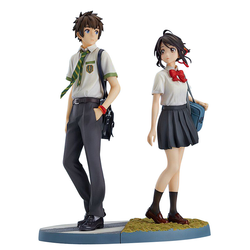 Your Name Taki Tsubasa Miyamizu Mitsuha Couple Figurine Model Toy Handmade Gift Collection Car Decoration
