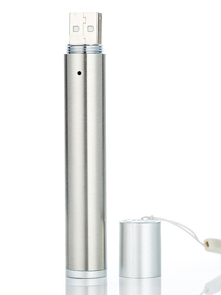 USB Laser Pointer Rechargeable Laser Flashlight Strong Light Small Flashlight Mini Portable Money Detector Light Multifunctional Three-In-One Moon Lamp