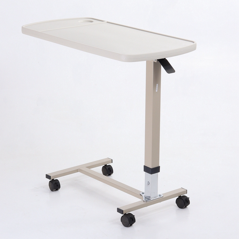 Luxury Medical Mobile Dining Table, Air-Controlled Lifting Dining Table, Nursing Bed Abs Dining Table, Height-Adjustable Dining Table