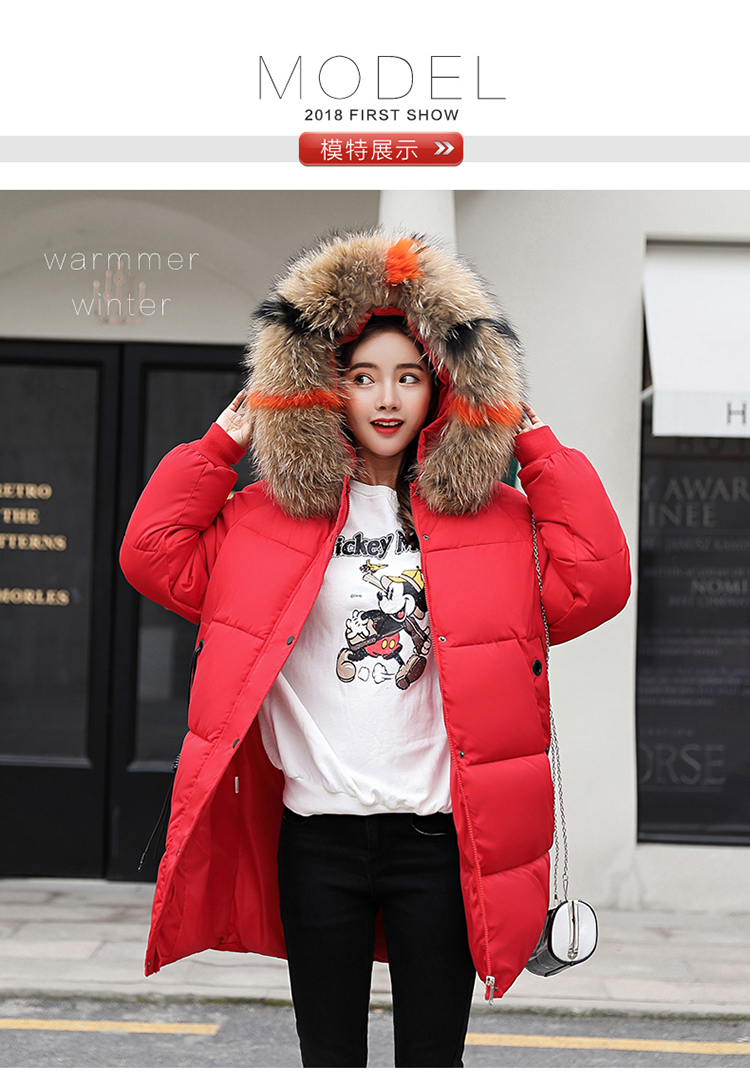 Áo khoác cotton mùa đông mới 2018 phiên bản dài Hàn Quốc của bánh mì học sinh lỏng lẻo chống mùa xuống áo khoác bông độn nữ áo phao burberry nữ