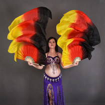 Yidu belly dance fan 1 5 meters 1 8 meters vertical silk dance long classical dance long silk fan can be customized