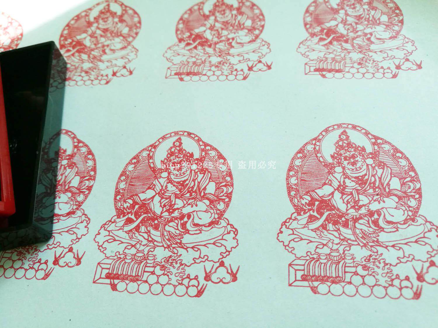 Huang Caishen Buddha statue printed strokes detailed Buddha statue Huang Caishen Buddha statue printed