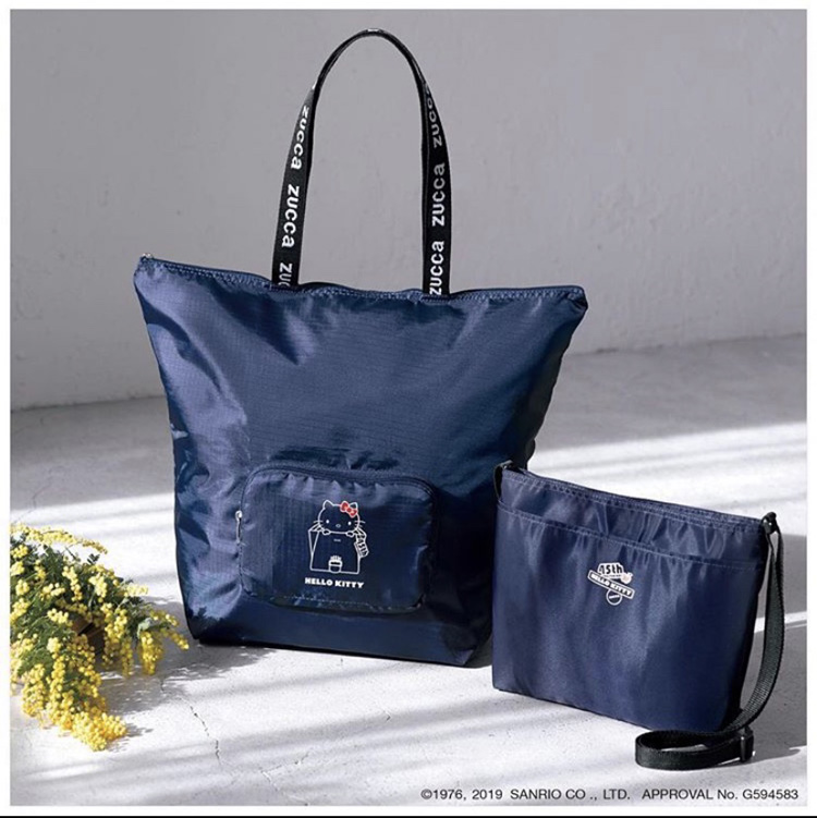 Japanese Magazine Appendix Bag Foldable Zipper Large Capacity Shopping Bag Eco-friendly Bag shoulder bag Storage Bag Two Piece Set