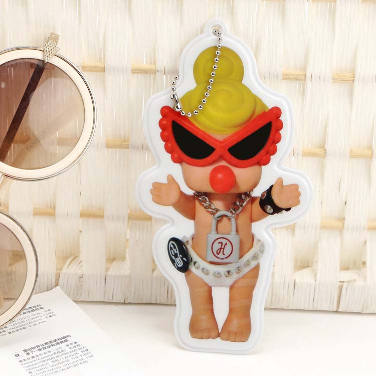 Pigeon home ultra cute cartoon key buckle PVC soft glue key hanging decoration bag decorated key buckle