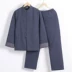 Linen Tang phù hợp với nam giới áo khoác đệm mùa đông Thái cực quyền phù hợp với nam giới nút tấm cổ điển Trung Quốc quần áo đệm bông Zen suit sản phẩm mới - Bông Bông