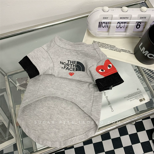 Tide Brand Pet Dog Одежда кот осенью и зимой, модный бренд британский короткий голубая кошка Biemi Bel Mei Xuenari маленькая и средняя собака