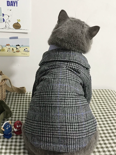 Увлекательный клетчатый костюм для любимой собаки, свадебное платье, одежда для кошачьего костюма на день рождения