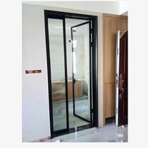 Very narrow border kitchen child mother door balcony living room titanium magnesium aluminum alloy Changhong glass partition door bathroom sliding door