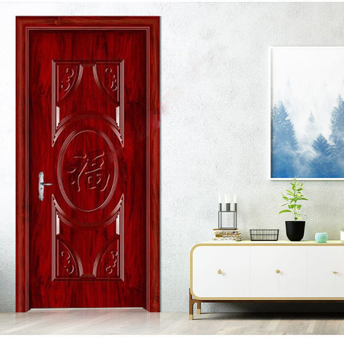 Interior door Solid wood composite door Room door Bedroom door Economical paint-free door Ecological paint door Factory direct selling steel wood door