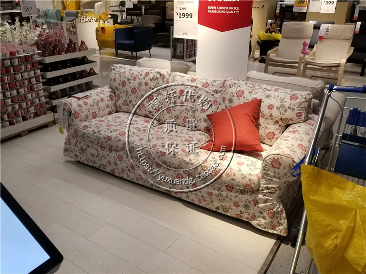 IKEA nội địa mua ghế sofa vải ba chỗ EKTORP - Ghế sô pha