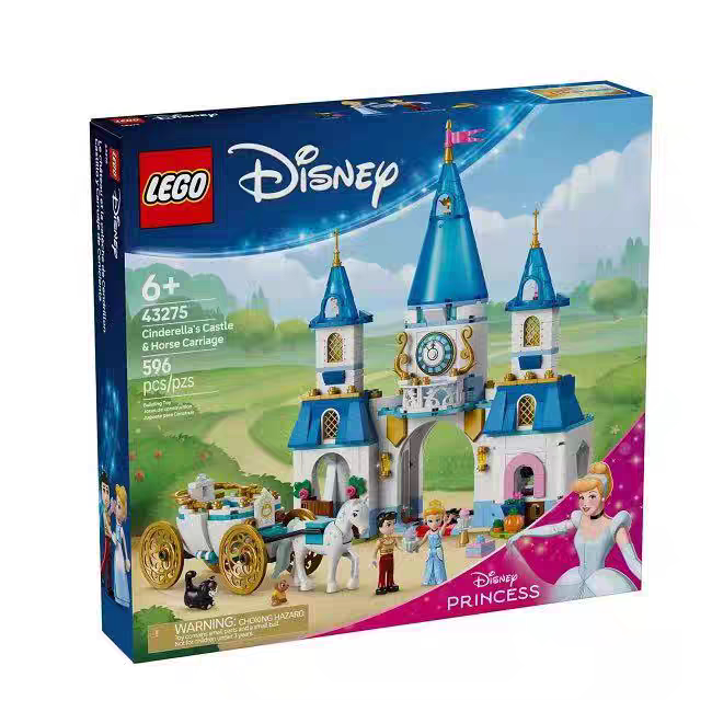Lego 43275 Disney Series Cinderella's Castle and Carriage Children's Building Block Toy Gift Lego 43275 Disney Series Cinderella's Castle and Carriage Children's Building Block Toy Gift