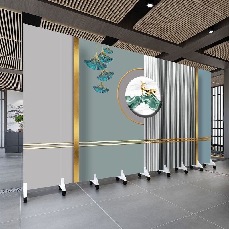 New Chinoiserie Screen Partition Wall Living Room Foldableing Mobile Office Health Center Hotel Simple Blocking Landscape Painting New Chinoiserie Screen Partition Wall Living Room Foldableing Mobile Office Health Center Hotel Simple Blocking Landscape Painting
