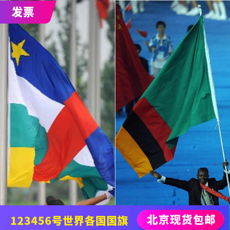No. 123456 Zambia China-Africa flag world foreign flag foreign affairs supplies big red flag African flag spot