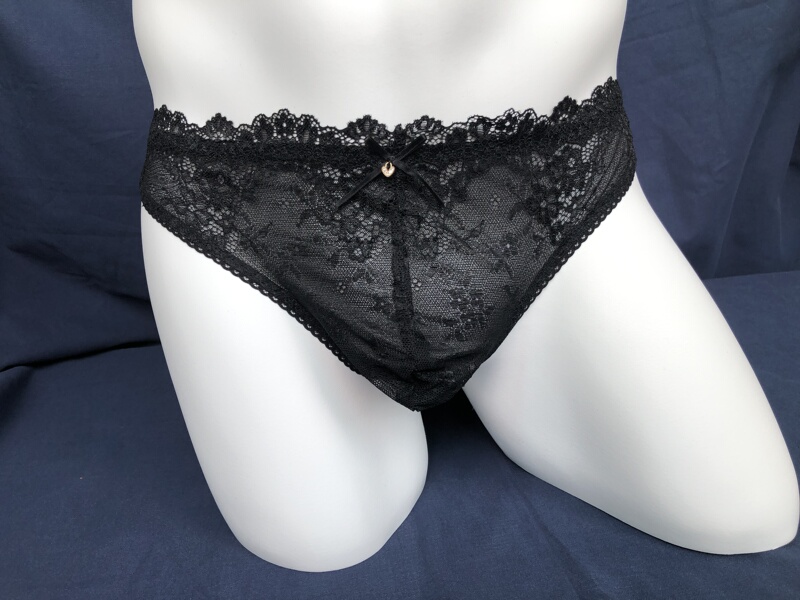 Men's Black Thong Underwear