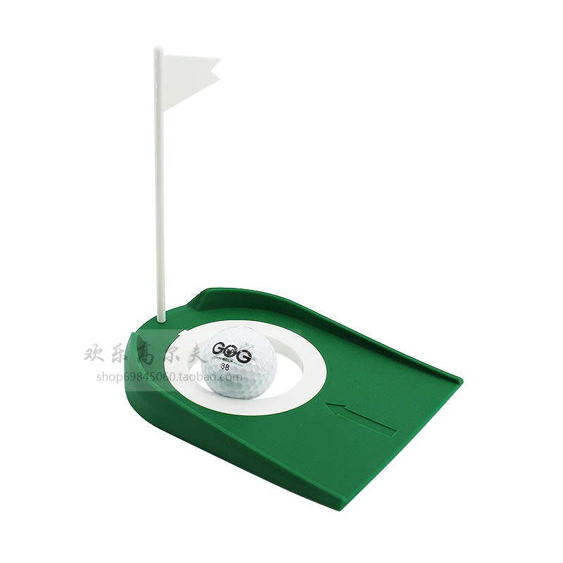 Golf putter Indoor green hole cup plate Ball hole with flag Plastic ball plate Putting plate